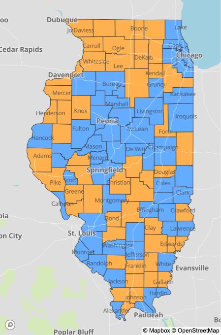 Friday county map